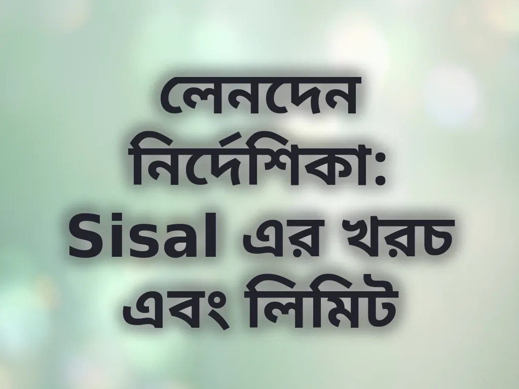 লেনদেন লিমিট বিস্তারিত